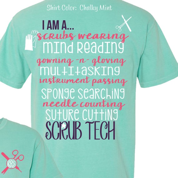 scrub tech t shirts