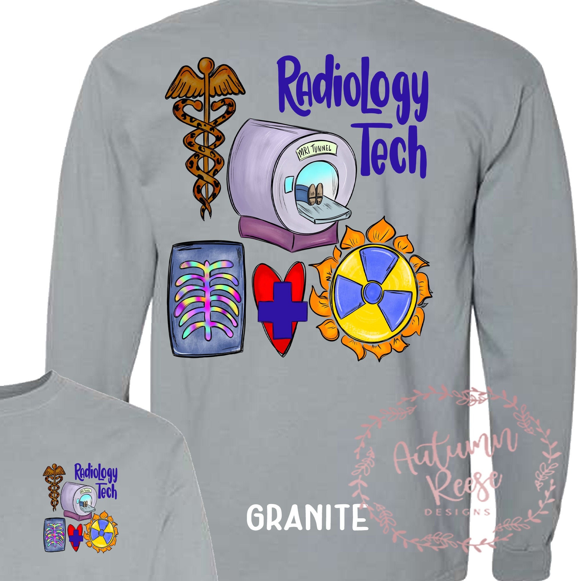 Radiology Technologist Shirt Front & Full Back Design Comfort Etsy UK
