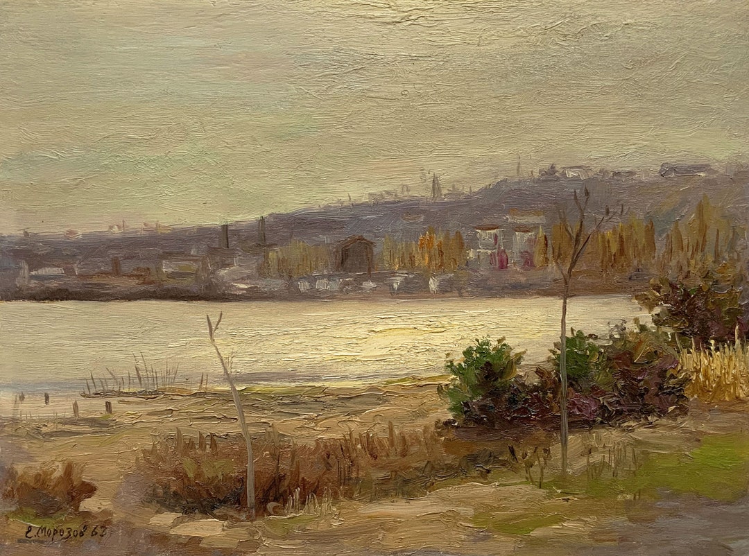 Antique Original Oil Painting by Ukraine Artist E.morozov, September ...