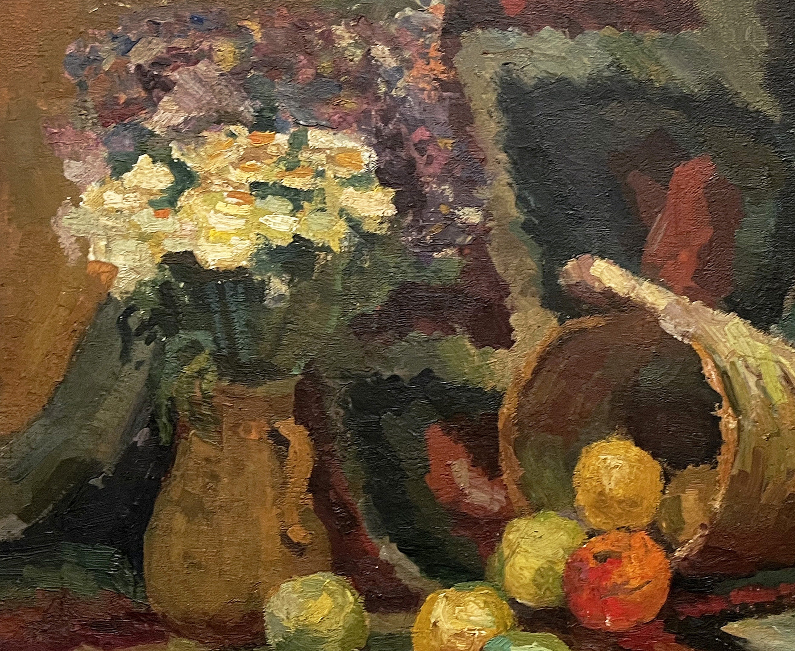 Antique Original Oil Painting on Canvas by Ukraine Artist V.iskam 1950s ...