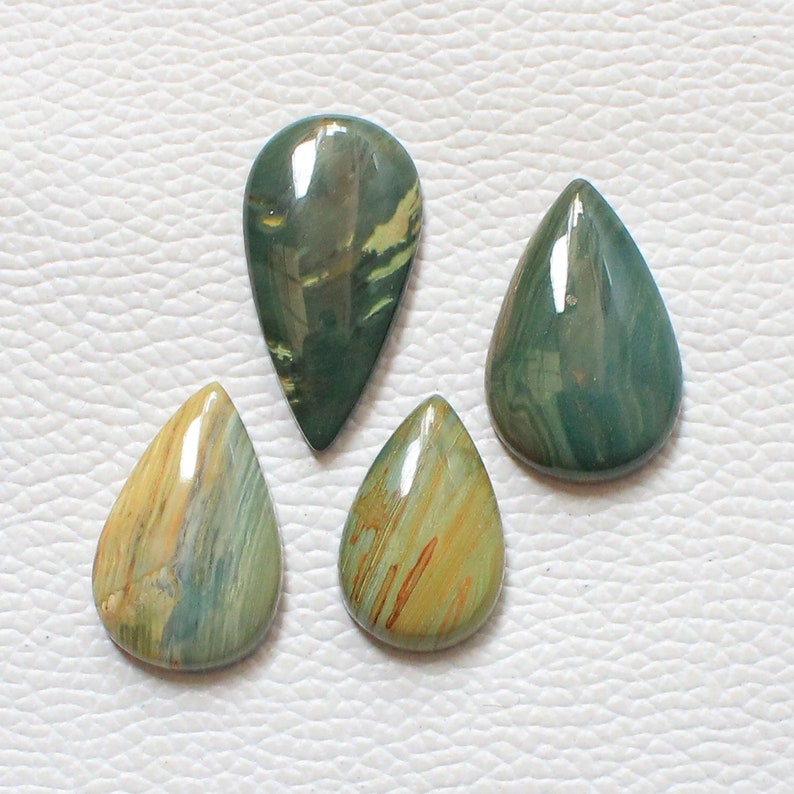 74.45 Carat 4 Pieces Lot Larsonite Cabochon Gemstone Mix Shape Larsonite Gemstone For Jewelry Making