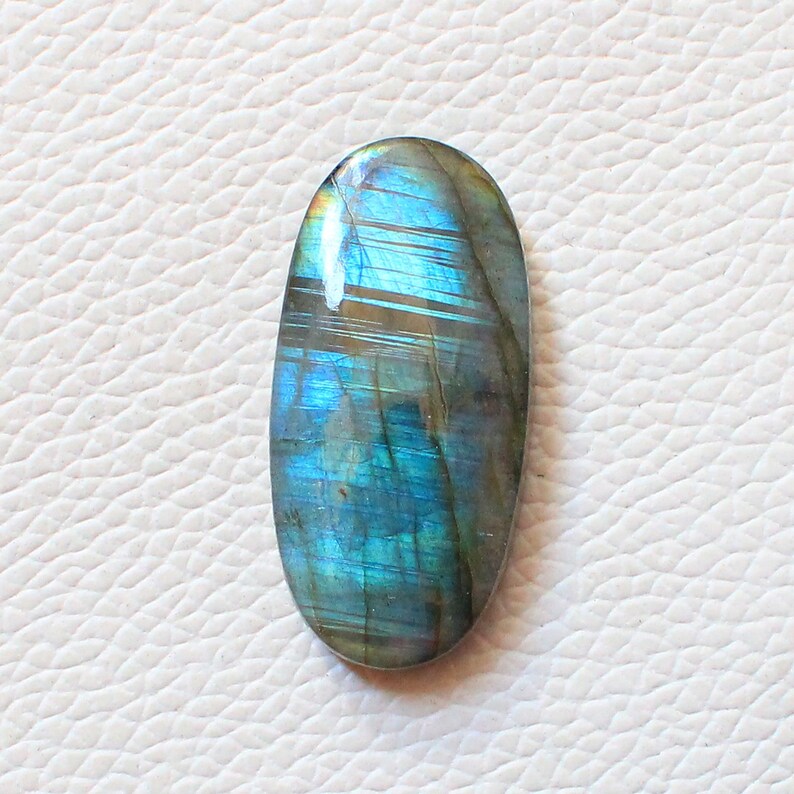 Labradorite Cabochon Loose Gemstone 48.70 Cts Oval Shape Best For Silver AAA Quality Multi Fire Labradorite Wire Wrap Jewellery