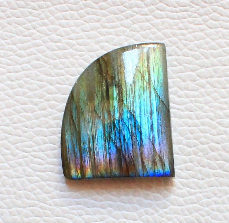 Purple Labradorite Cabochon Gemstone 49.05 Cts Fancy Shape Best For Silver Wire Wrap Jewelry Very Rare Multi Purple Labradorite