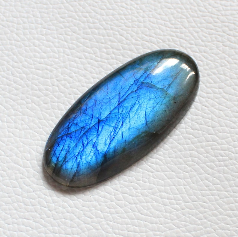 Natural Amazing Blue Labradorite Cabochon Gemstone 88.20 Cts 53x25x8mm Wholesale Price