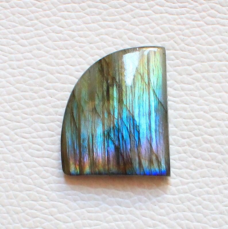 Purple Labradorite Cabochon Gemstone 49.05 Cts Fancy Shape Best For Silver Wire Wrap Jewelry Very Rare Multi Purple Labradorite