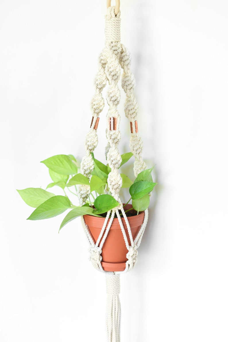 Macrame Plant Hanger Pattern Spiral Knot Macrame Plant Etsy