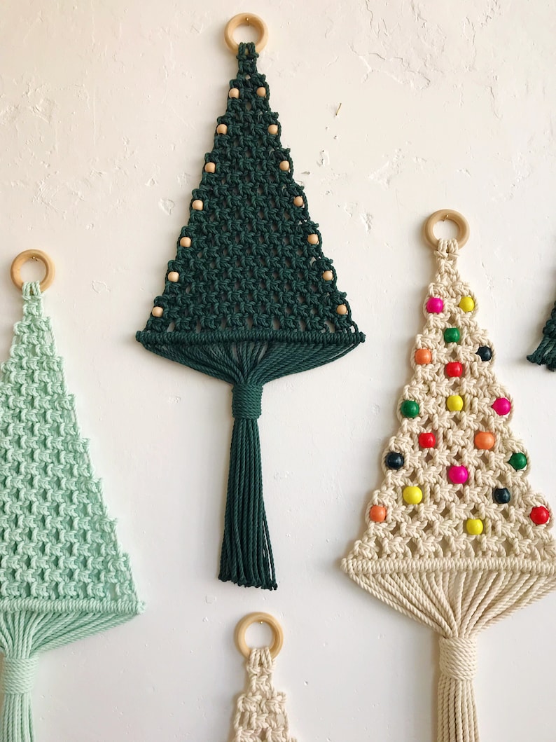 Macrame Pattern Macrame Christmas Tree Holiday Home Decor Etsy