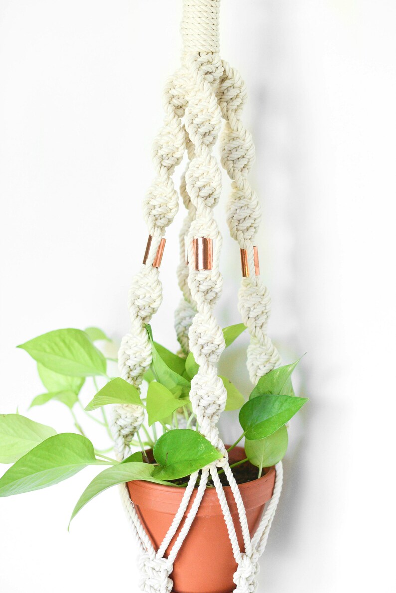 Macrame Plant Hanger Pattern Spiral Knot Macrame Plant Etsy