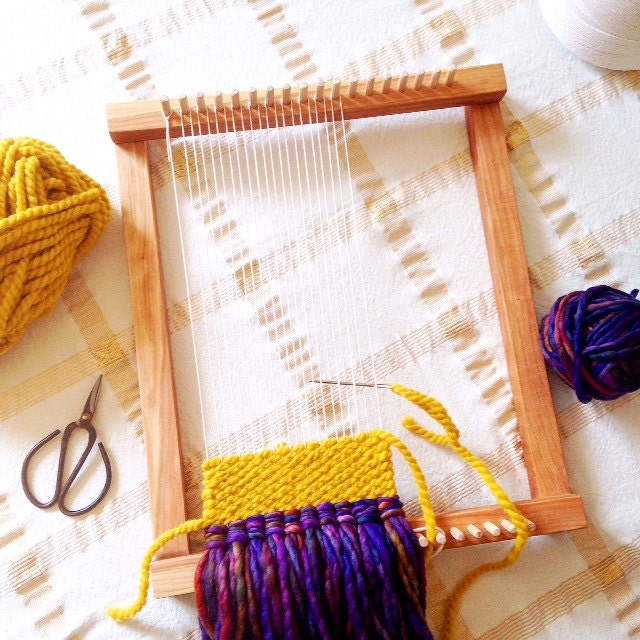 Weaving Loom Lap Loom Wooden Loom Weaving Tools Weaving Etsy