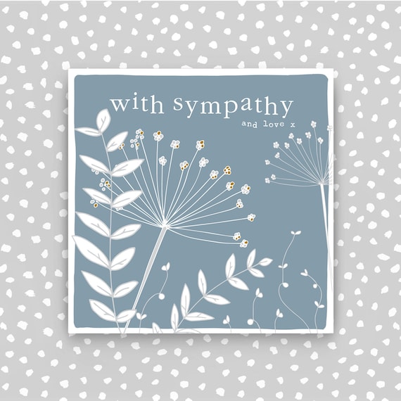 Sympathy Card Condolence Card Etsy UK
