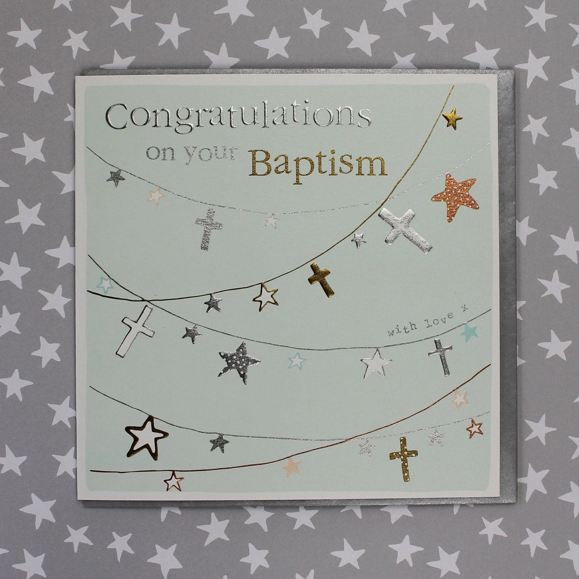 Baptism Card Congratulations on Your Baptism Card Etsy