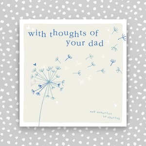 Dad condolence card - Dad sympathy card - In memory of your dad