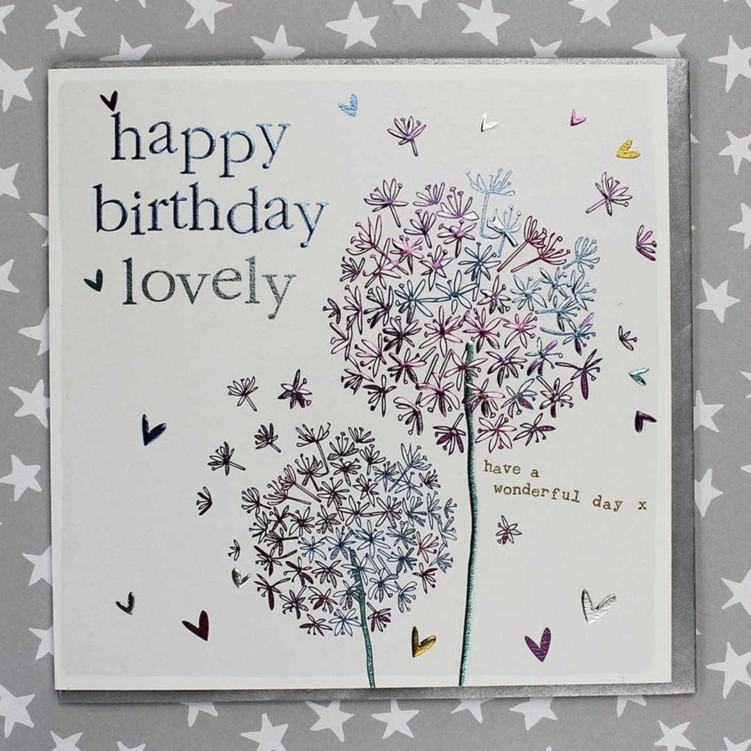 Happy Birthday Lovely Card Etsy UK Happy Birthday Lovely Card Etsy UK