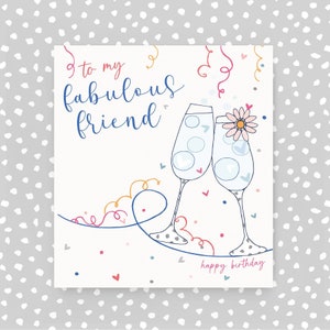Fabulous Friend Birthday Card