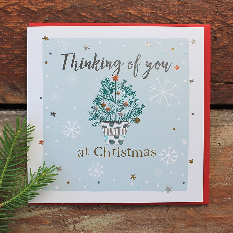 Thinking Of You At Christmas Thinking of You at Christmas Card - Etsy