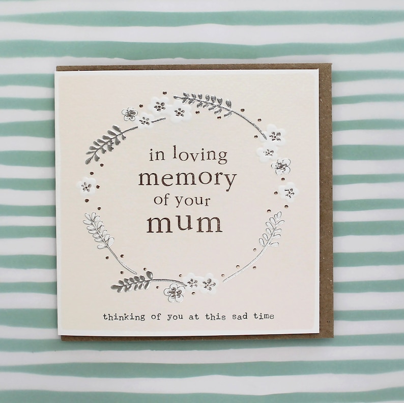 Mum Sympathy Card | Etsy Mum Sympathy Card | Etsy
