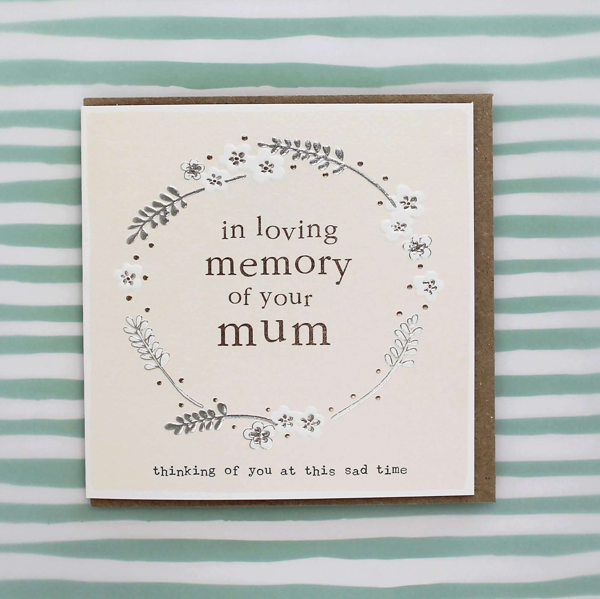 Mum Sympathy Card Etsy
