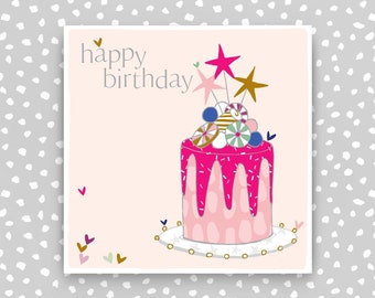 Happy Birthday Card - Cake