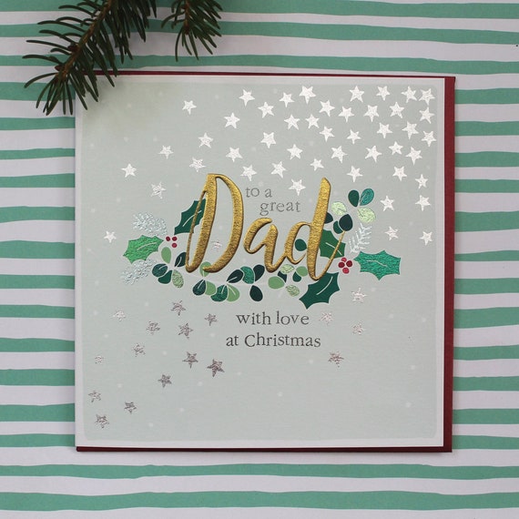 Dad Christmas Card Christmas card for Dad | Etsy