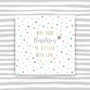 Baptism Card - Baptism Day Card - Happy Baptism Day card