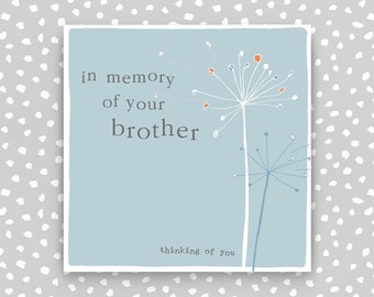 Brother Condolence Card- Sympathy Card