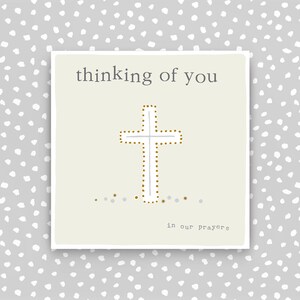 Thinking Of You In Our Prayers card- Sympathy Card