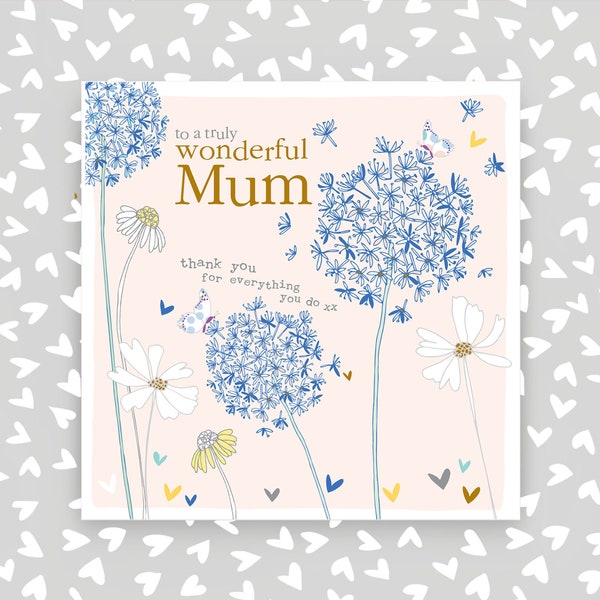 Birthday Card for a Truly Wonderful Mum