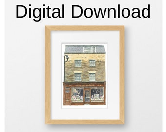 Fitzbillies Cambridge Digital Download, Print Yourself