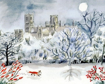 Ely Cathedral Cambridgeshire Greetings Card