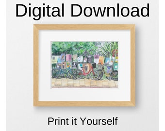 Cambridge Market Square Digital Download, Print Yourself