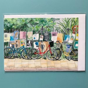 Cambridge Bicycles Fine Art Greetings Card image 2