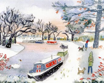Stourbridge Common Cambridge Greetings Card