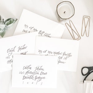 Envelope Addressing, Calligraphy Address, Modern Calligraphy Envelope, Guest Envelope Addressing Wedding Calligraphy, Hand-lettered Address