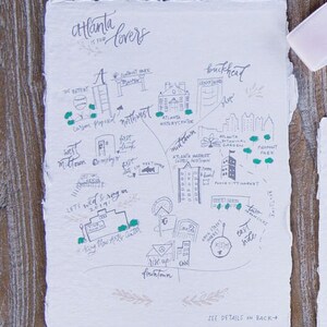 CUSTOM Hand-illustrated Wedding Map DIGITAL FILE Destination - Etsy