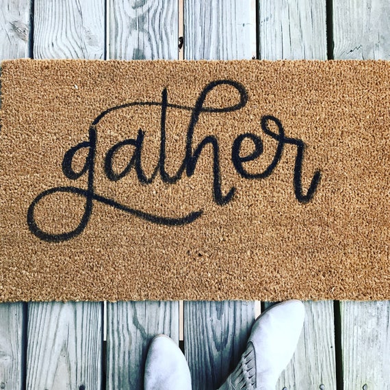 gather welcome mat