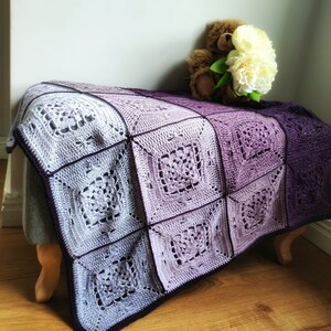 Butterfly Garden crochet baby blanket, Crochet blanket, baby blanket, lace edging, heirloom, cotton