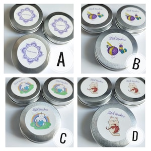 Stitch Marker Tin: Crochet & Knitting Accessories Case