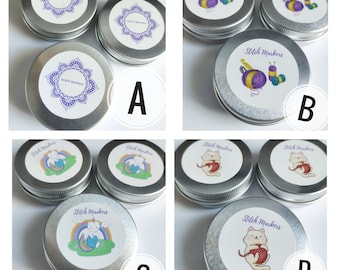Stitch Marker Tin: Crochet & Knitting Accessories Case