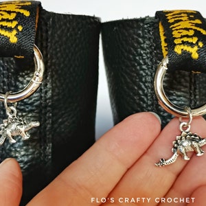Silver stegosaurus dino doc charm l doc charms | doc martens | boot charm | dr martens | boots | rock | dinosaur | rawr