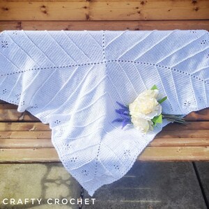 Baby Blanket Crochet Pattern | Easy Crochet Pattern | blathnaid | Mindful Crochet | Flos Crafty Crochet | PDF Digital | Irish crochet