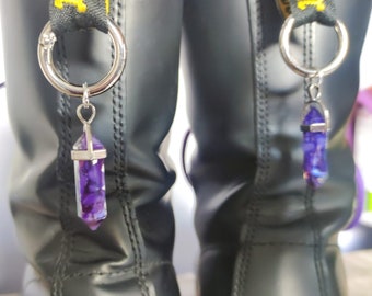 Purple crystal doc charm l doc charms | doc martens | boot charm | alternative | dr martens | boots | rock | goth | dr martens | docs