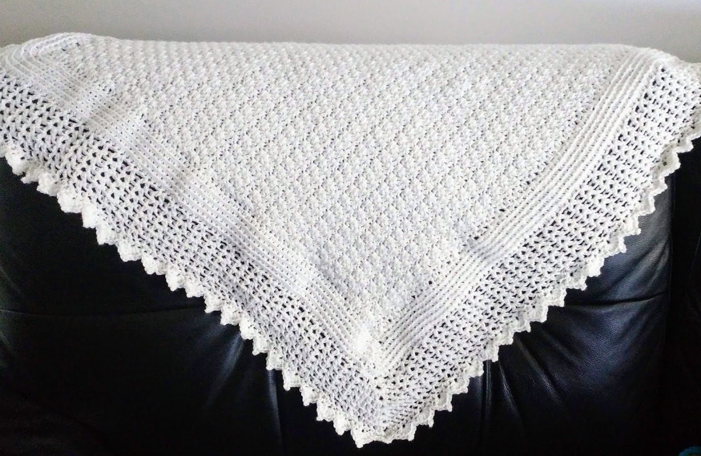 Elegant Crochet Baby Blanket Pattern: Christening Shawl