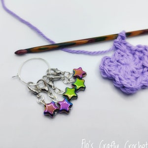 Silver stitch markers for knitting and crochet
