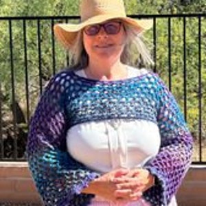 Highlander crochet sleeves, granny sleeves, shrug, bolero, boho, chic, festival, crochet top US, UK Terms, flos crafty crochet