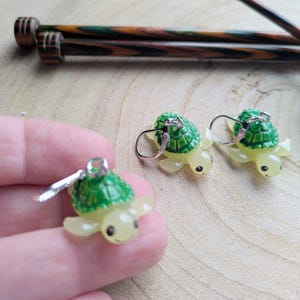 Turtle Stitch Marker: Crochet/Knitting Notion with Clasp