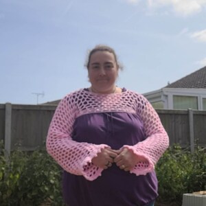 Highlander crochet sleeves, granny sleeves, shrug, bolero, boho, chic, festival, crochet top US, UK Terms, flos crafty crochet