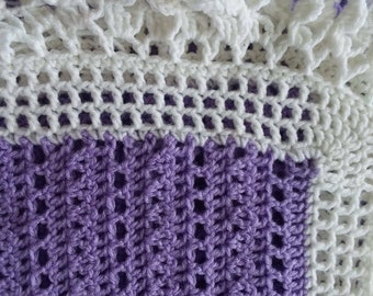 Flowery Crochet Baby Blanket Pattern: Beginner Friendly (PDF
