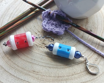 Row counter stitch marker | progress keeper | knitting |  crochet | stitch counters | crochet | Knit | stitch markers | flos crafty crochet