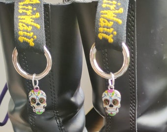 Skull boot charm l doc charms | doc martens | boot charm | dr martens | boots | rock | skulls | day of the dead