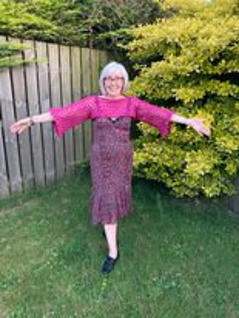 Highlander crochet sleeves, granny sleeves, shrug, bolero, boho, chic, festival, crochet top US, UK Terms, flos crafty crochet